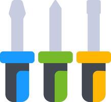 Screwdriver Set Flat Icon vector