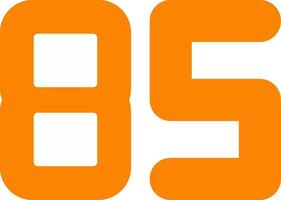 Eighty Five Flat Icon vector