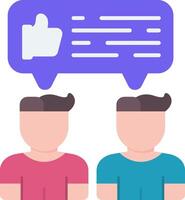 Feedback User Flat Icon vector
