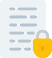 Locked Flat Icon vector
