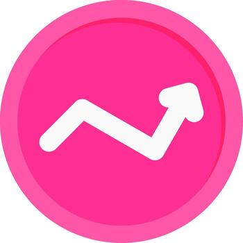 angular flecha plano icono vector