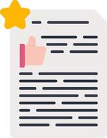 Feedback Form Flat Icon vector