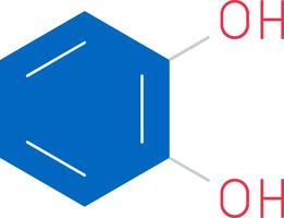 Catechol Flat Icon vector