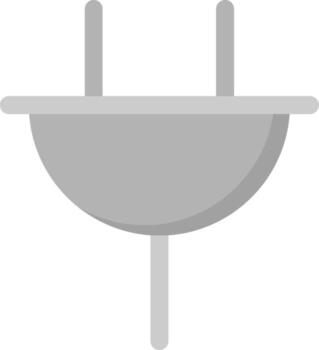 enchufe, plano, icono vector