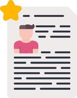 User Form Flat Icon vector