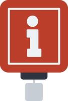 Visitor Information Flat Icon vector