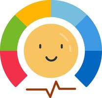 Mood Tracker Flat Icon vector