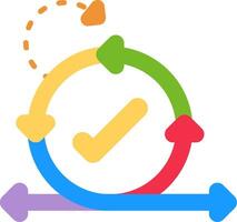 Agile Flat Icon vector