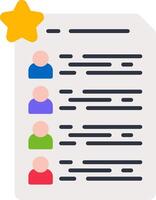 Comment Summary Flat Icon vector