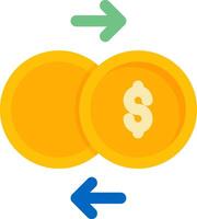 Exchange Flat Icon vector