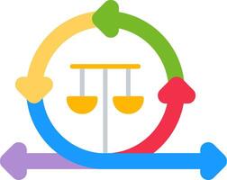 Agile Principles Duplicate Flat Icon vector