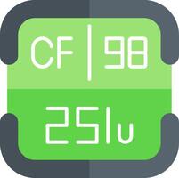 Californium Periodic Table Element vector