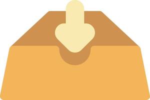 Inbox Flat Icon vector
