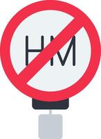 No Hazardous Materials Flat Icon vector