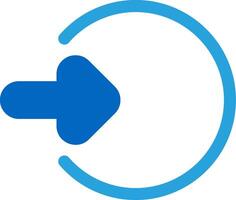 Log In Flat Icon vector