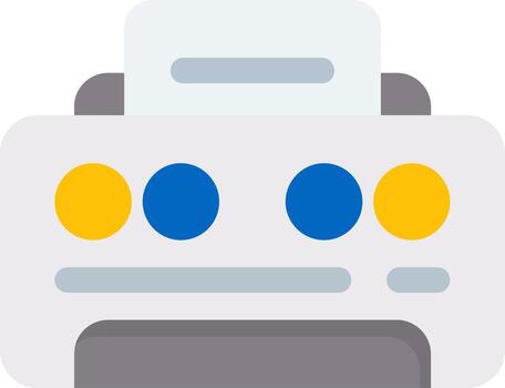 Printer Flat Icon vector