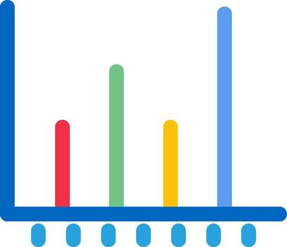 gráfico icono plano vector