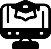 E-Learning Glyph Icon vector