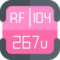 Rutherfordium Periodic Table Element vector