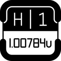 Hydrogen Periodic Table Element vector