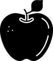 Black apple clip art illustration vector