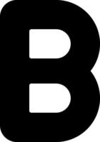 Capital B Icon vector