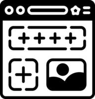 Add Image Glyph Icon vector
