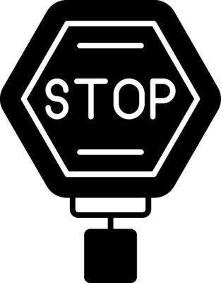 Stop Glyph Icon