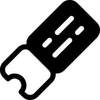 Ticket Glyph Icon vector