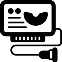 Ecography Glyph Icon vector
