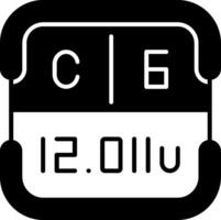 Carbon Periodic Table Element vector
