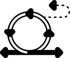 Agile Sprint Glyph Icon vector
