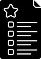 Survey Form Glyph Icon vector