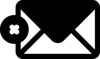 Message Glyph Icon vector