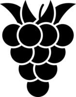Raspberry Glyph Icon vector
