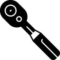 Torque Wrench Glyph Icon vector