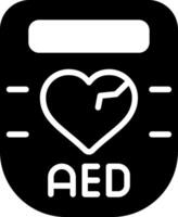 Aed Glyph Icon vector