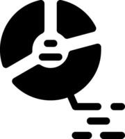 Pie Chart Glyph Icon vector