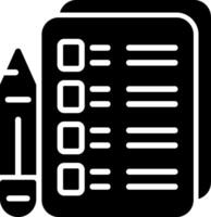 Assignment Glyph Icon vector