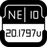 Neon Periodic Table Element vector