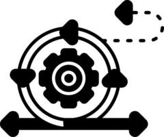 Sprint Review Glyph Icon vector