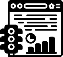 Web Browser Glyph Icon vector