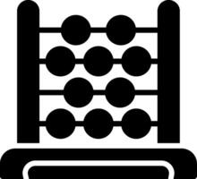 Abacus Glyph Icon vector