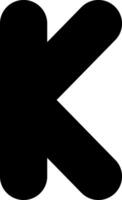 Capital K Icon vector