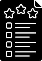 Feedback Form Glyph Icon vector