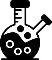 Erlenmeyer Flask Glyph Icon vector
