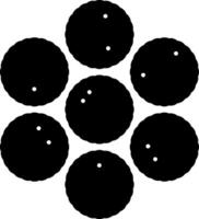 Staphylococcus Glyph Icon vector