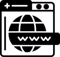 Website Glyph Icon vector
