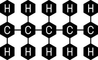 Pentene Glyph Icon vector