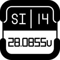 SilGlyph Icon Periodic Table Element vector